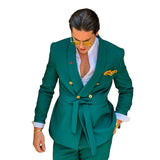 Wiaofellas Business Plaid Mens Suits Tailor-Made 2Pcs Slim Fit Single Breasted Casual Groom Party Formal Wedding Business Tuxedos Tailored