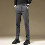 Wiaofellas Autumn New Men's Clothing Casual Pants Comfortable Straight Cotton Elastic Fashion Plaid Business Male Brand Trousers