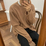 Wiaofellas Autumn Sweaters Men Pullover Fashion O-Neck Slim Sweater Knitwear Jumper Male  Solid Long Sleeve Knitted Pullover Tops G49