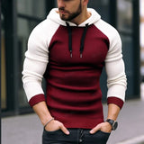 Wiaofellas Autumn Winter Warm Wool Sweater Streetwear Men Long Sleeve Hooded Drawstring Knitting Sweatshirts Fashion Stitch Knit Pullovers