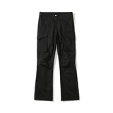 Wiaofellas Back Zipper Pockets Retro Black Overalls for Men and Women Streetwear Casual Oversize Cargo Pants Loose Vibe Style Trousers