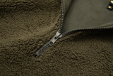Wiaofellas Front Pocket Fleece Half Zipper Autumn Sweatshirts Men's and Women's Ropa Hombre Stand Y2k Baggy Sudaderas Windbreaker Hoodies