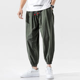 Wiaofellas Streetwear Men Harem Pants Japanese Style Casual Cotton Linen Trouser Man Jogger Pants Chinese Baggy Pants Plus Size 5XL