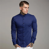 Wiaofellas Shirt Men's Summer Thin Section Non-iron Modal Shirt Men's Black Long-sleeved Business Career Trend 6 Colors