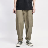 Wiaofellas Safari Style! Multi-pocket Cargo Trousers Men Loose Straight Casual Baggy Pants Mens Work Canvas Pants