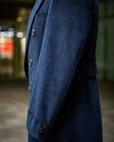 Wiaofellas Men Jacket Classic Corduroy Suit Slim Fit Vintage Suit Business Long Coat Wedding Tuxedos Tailored Overxcoat