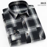 Wiaofellas Autumn New Casual Men's Flannel Plaid Shirt Brand Male Business Office Red Black Checkered Long Sleeve Shirts Clothes
