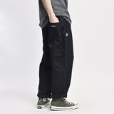 Wiaofellas Safari Style! Multi-pocket Cargo Trousers Men Loose Straight Casual Baggy Pants Mens Work Canvas Pants