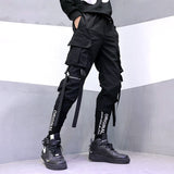 Wiaofellas New Streetwear Men's Multi Pockets Cargo Harem Pants Hip Hop Casual Male Track Pants Joggers Trousers Fashion Harajuku Men Pants