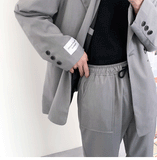 Men's Leisure High Quality Coats Western-style Clothes Suit Jackets Chic Loose Blazer Grey/black/green Color Outerwear M-3XL