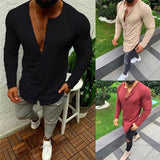Wiaofellas Autumn Men's T-Shirt Luxury Long Sleeve Top Casual Slim Fitness Stylish Dress Linen Tunic Pullover Shirts Male Tops