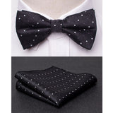 Wiaofellas Men Bowtie Cravat Set Fashion Butterfly Party Wedding Ties Girls Business Jacquard Bow Tie Men Bowknot Wholesale Accessories