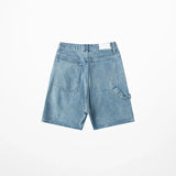 Wiaofellas Summer INS Five Point Sport Sanding Jean Shorts Men Tide Brand Short Pants Hip Hop High Street Oversize Wash Retro Men's Shorts