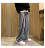 Men's Fashion Loose Jeans Straight Autumn New Woman Casual Jeans Mans Streetwear Korean Black Hip Hop Jeans Trouser