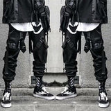 Wiaofellas New Streetwear Men's Multi Pockets Cargo Harem Pants Hip Hop Casual Male Track Pants Joggers Trousers Fashion Harajuku Men Pants