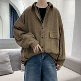 Wiaofellas Simple Retro Check Jacket Tide Boy Japanese Street Autumn And Winter Wild Plaid Jacket Thick Shirt