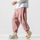 Wiaofellas New Corduroy Men's Harem Pants Jogging Sweatpants Streetwear Men Harem Pants Harajuku Casual Trousers Woman Fashion Big Size 5XL