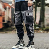 Wiaofellas New Streetwear Men's Multi Pockets Cargo Harem Pants Hip Hop Casual Male Track Pants Joggers Trousers Fashion Harajuku Men Pants