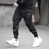 Wiaofellas New Streetwear Men's Multi Pockets Cargo Harem Pants Hip Hop Casual Male Track Pants Joggers Trousers Fashion Harajuku Men Pants
