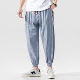 Wiaofellas Streetwear Men Harem Pants Japanese Style Casual Cotton Linen Trouser Man Jogger Pants Chinese Baggy Pants Plus Size 5XL