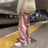 Wiaofellas Men Jeans 2023 Autumn Streetwear Hip Hop Cargo Pants Wide-leg Jeans Hip-hop Straight Denim Trousers Korean Style Male Harem Jean