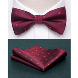 Wiaofellas Men Bowtie Cravat Set Fashion Butterfly Party Wedding Ties Girls Business Jacquard Bow Tie Men Bowknot Wholesale Accessories