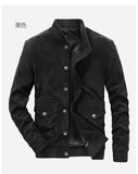 Wiaofellas Autumn Men Vintage Leather Suede Jacket Coat Mens Bomber Jackets Male Jacket Suede Leather Jacket Flight Coats Motorcycle Outfit