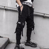 Wiaofellas New Streetwear Men's Multi Pockets Cargo Harem Pants Hip Hop Casual Male Track Pants Joggers Trousers Fashion Harajuku Men Pants
