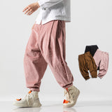 Wiaofellas New Corduroy Men's Harem Pants Jogging Sweatpants Streetwear Men Harem Pants Harajuku Casual Trousers Woman Fashion Big Size 5XL