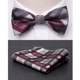 Wiaofellas Men Bowtie Cravat Set Fashion Butterfly Party Wedding Ties Girls Business Jacquard Bow Tie Men Bowknot Wholesale Accessories