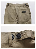 Wiaofellas Safari Style! Multi-pocket Cargo Trousers Men Loose Straight Casual Baggy Pants Mens Work Canvas Pants