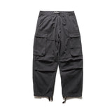 Wiaofellas Safari Style Multi Pocket Cargo Pants Men Loose Work Trousers Mens Streetwear Casual Pants