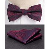 Wiaofellas Men Bowtie Cravat Set Fashion Butterfly Party Wedding Ties Girls Business Jacquard Bow Tie Men Bowknot Wholesale Accessories