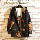 Wiaofellas JANPAN Style Big Pocket Patchwork  Spring Autumn Floral Hip Hop Jacket Men Streetwear Bomber Clothes Plus Asian Size S-5XL