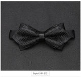 Wiaofellas Men Bowtie Newest Butterfly Knot Mens Accessories Luxurious Bow Tie Black Cravat Formal Commercial Suit Wedding Ceremony Ties