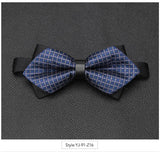 Wiaofellas Men Bowtie Newest Butterfly Knot Mens Accessories Luxurious Bow Tie Black Cravat Formal Commercial Suit Wedding Ceremony Ties