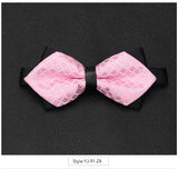 Wiaofellas Men Bowtie Newest Butterfly Knot Mens Accessories Luxurious Bow Tie Black Cravat Formal Commercial Suit Wedding Ceremony Ties