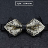 Wiaofellas Mens Bowtie Quality Sale Necktie Fashion Formal Luxury Wedding Butterfly Cravat Ties for Men Shirt Business Gifts Accessories