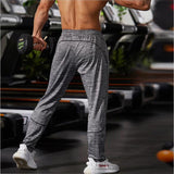 Wiaofellas Fitness Men Joggers Sweatpants Thin Summer Sportswear Jogger Pants Men Casual Elastic Trousers Men Gyms Bodybuilding Track Pants