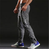 Wiaofellas Fitness Men Joggers Sweatpants Thin Summer Sportswear Jogger Pants Men Casual Elastic Trousers Men Gyms Bodybuilding Track Pants