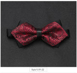 Wiaofellas Men Bowtie Newest Butterfly Knot Mens Accessories Luxurious Bow Tie Black Cravat Formal Commercial Suit Wedding Ceremony Ties