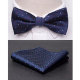 Wiaofellas Men Bowtie Cravat Set Fashion Butterfly Party Wedding Ties Girls Business Jacquard Bow Tie Men Bowknot Wholesale Accessories