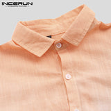 Men's Shirt Fashion Cotton Long Sleeve Hanging Dyed Gradient Button Chic High Street Men Casual Shirts Camisa S-5XL