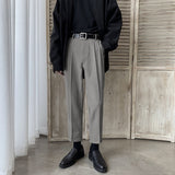 Wiaofellas Men's Western-style Trousers Male Loose Leisure Casual Pants Business Design Cotton Suit Pants Formal Trouser Suit Size M-2XL