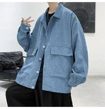 Wiaofellas Denim Jacket Men Coat Streetwear Hip Hop Bomber Jacket Streetwear Men's Jean Jacket Fashion Outwear Coats