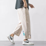 Wiaofellas Harajuku Anime Sweatpants Male Cargo Pants Baggy Streetwear Wide leg Oversize Pants Casual Sport Ankle-length Trousers