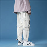 Wiaofellas New Men Cargo Pants Hip Hop Harem Multi-Pocket Korean Designer Sweatpants Streetwear Casual Cargo Joggers Men Plus Size