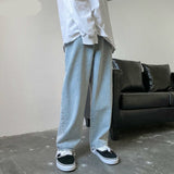 Wiaofellas Men Jeans Autumn Male Trousers Cozy Breathable Retro Loose All-match Korean Trendy Streetwear Students Ulzzang Chic Wide Leg 3XL