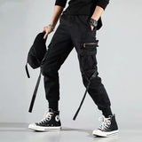 Wiaofellas New Streetwear Men's Multi Pockets Cargo Harem Pants Hip Hop Casual Male Track Pants Joggers Trousers Fashion Harajuku Men Pants