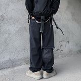 Wiaofellas Black Loose Jeans Men High Street Pants Fashion Retro Baggy Ulzzang Ripped Harajuku Summer Casual Hip Hop Pants Streetwear Male